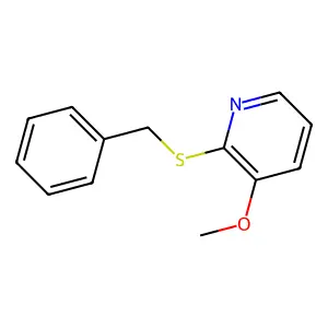 2-Benzylsulfanyl-3-methoxy-pyridine structure