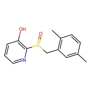 2-[(2,5-Dimethylphenyl)methylsulfinyl]pyridin-3-ol structure