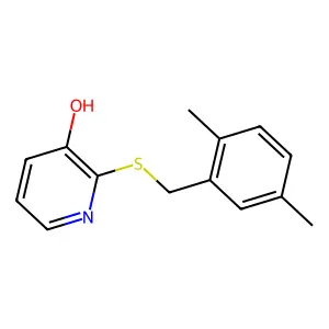 2-[(2,5-Dimethylphenyl)methylsulfanyl]pyridin-3-ol structure
