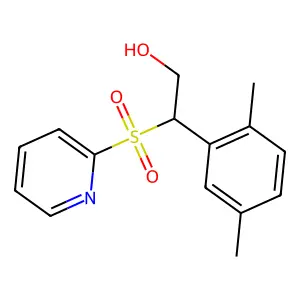 Benzeneethanol,2,5-dimethyl-b-(2-pyridinylsulfonyl)- structure
