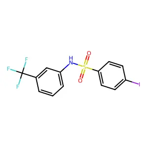4-iodo-N-[3-(trifluoromethyl)phenyl]benzenesulfonamide structure