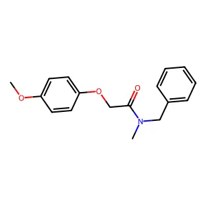 N-苄基-2-(4-甲氧基苯氧基)-N-甲基乙酰胺 structure