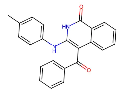 4-benzoyl-3-(p-tolylamino)isoquinolin-1(2H)-one structure