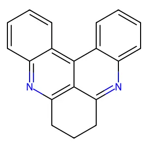 6H-Quino(2,3,4-kl)acridine, 7,8-dihydro- structure