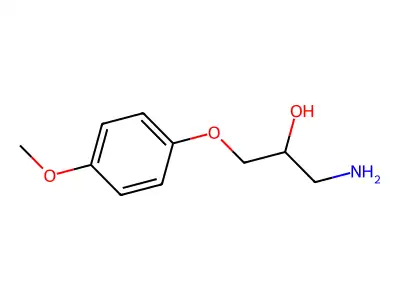 1-Amino-3-(4-methoxyphenoxy)propan-2-ol structure