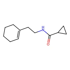 N-[2-(1-cyclohexen-1-yl)ethyl]cyclopropanecarboxamide structure