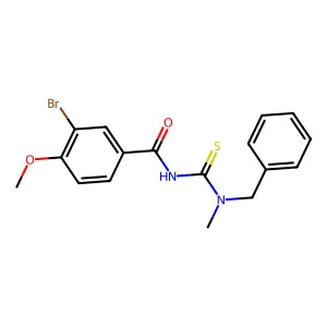 N-[benzyl(methyl)carbamothioyl]-3-bromo-4-methoxybenzamide structure