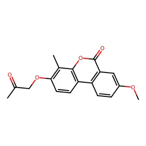 8-Methoxy-4-methyl-3-(2-oxopropoxy)benzo[c]chromen-6-one structure