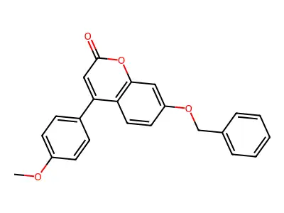 7-(benzyloxy)-4-(4-methoxyphenyl)-2H-chromen-2-one structure