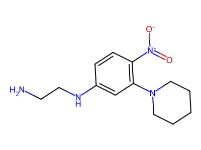 N'-(4-nitro-3-piperidin-1-ylphenyl)ethane-1,2-diamine structure