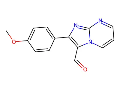 2-(4-Methoxyphenyl)imidazo[1,2-a]pyrimidine-3-carbaldehyde structure