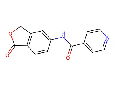 4-Pyridinecarboxamide,n-(1,3-dihydro-1-oxo-5-isobenzo[b]furanyl)- structure