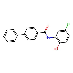 N-(5-氯-2-羟基苯基)-4-苯基苯甲酰胺 structure