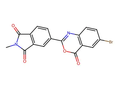 5-(6-Bromo-4-oxo-3,1-benzoxazin-2-yl)-2-methylisoindole-1,3-dione structure