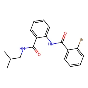 2-[(2-bromobenzoyl)amino]-N-(2-methylpropyl)benzamide structure