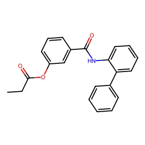 3-(Biphenyl-2-ylcarbamoyl)phenyl propanoate structure