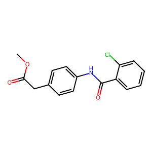 Methyl {4-[(2-chlorobenzoyl)amino]phenyl}acetate structure