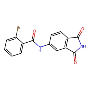 2-bromo-N-(1,3-dioxo-2,3-dihydro-1H-isoindol-5-yl)benzamide structure