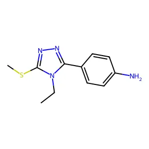 4-(4-Ethyl-5-methylsulfanyl-1,2,4-triazol-3-yl)aniline structure