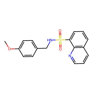 N-(4-methoxybenzyl)quinoline-8-sulfonamide structure