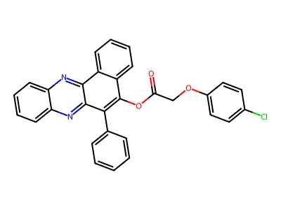 6-Phenylbenzo[a]phenazin-5-yl (4-chlorophenoxy)acetate structure