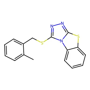 3-[(2-Methylbenzyl)sulfanyl][1,2,4]triazolo[3,4-b][1,3]benzothiazole structure
