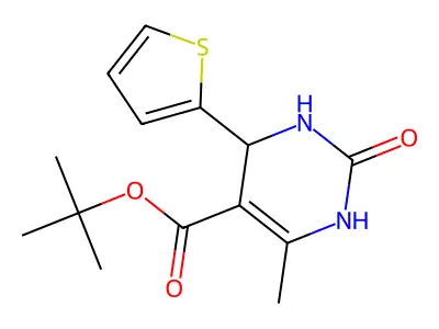 5-Pyrimidinecarboxylicacid,1,2,3,4-tetrahydro-6-methyl-2-oxo-4- -,1,1-dimethylethylester structure