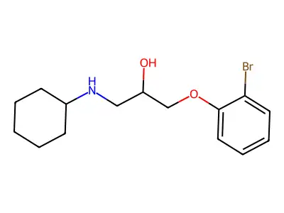 1-(2-Bromophenoxy)-3-(cyclohexylamino)propan-2-ol structure