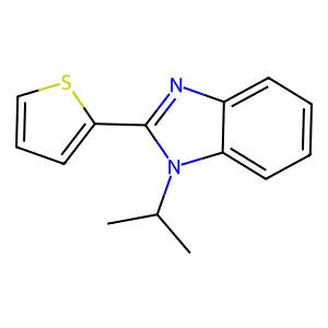 1-Isopropyl-2-thiophen-2-yl-1H-benzoimidazole structure