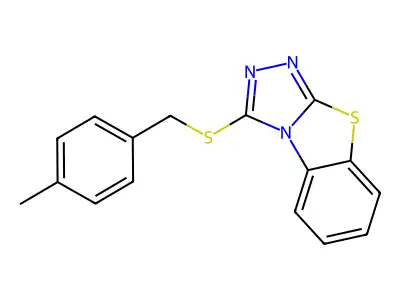 3-[(4-Methylbenzyl)sulfanyl][1,2,4]triazolo[3,4-b][1,3]benzothiazole structure