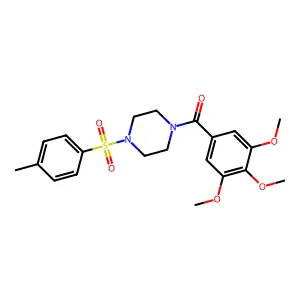 (4-Tosylpiperazin-1-yl)(3,4,5-trimethoxyphenyl)methanone structure