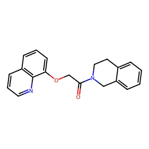 1-(3,4-dihydro-1H-isoquinolin-2-yl)-2-quinolin-8-yloxyethanone structure