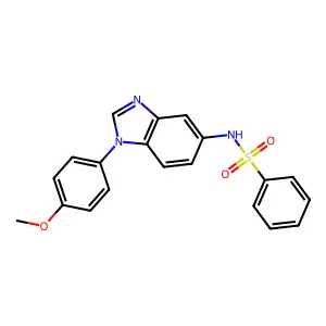 N-[1-(4-Methoxy-phenyl)-1H-benzoimidazol-5-yl]-benzenesulfonamide structure