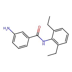 3-amino-N-(2,6-diethylphenyl)benzamide structure