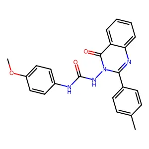 1-(4-methoxyphenyl)-3-[2-(4-methylphenyl)-4-oxoquinazolin-3(4H)-yl]urea structure