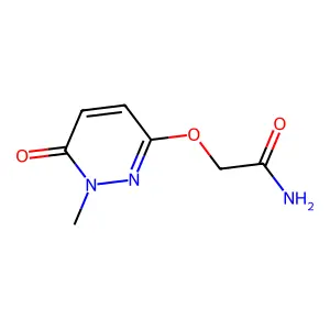 2-[(1-Methyl-6-oxo-1,6-dihydropyridazin-3-yl)oxy]acetamide structure