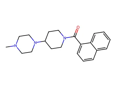 [4-(4-Methylpiperazin-1-yl)piperidin-1-yl]-naphthalen-1-ylmethanone structure