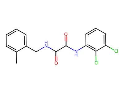 N'-(2,3-dichlorophenyl)-N-[(2-methylphenyl)methyl]oxamide structure