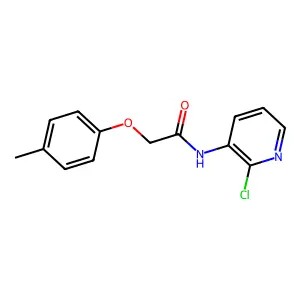 N-(2-chloro-3-pyridinyl)-2-(4-methylphenoxy)acetamide structure