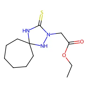 Ethyl (3-thioxo-1,2,4-triazaspiro[4.6]undec-2-yl)acetate structure