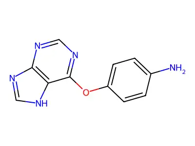 4-((9H-purin-6-yl)oxy)aniline structure