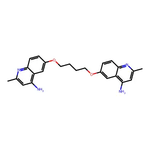 4-Quinolinamine, 6,6'-[1,4-butanediylbis(oxy)]bis[2-methyl- structure