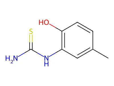 (2-Hydroxy-5-methylphenyl)thiourea structure