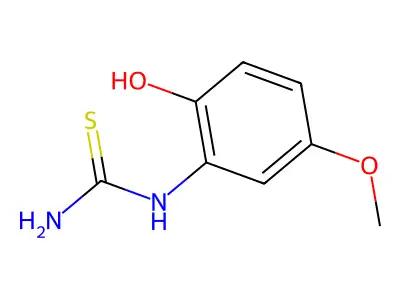 N-(2-Hydroxy-5-methoxyphenyl)thiourea structure