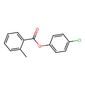 邻甲基苯甲酸4-氯苯酯 structure