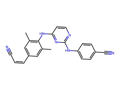 Rilpivirine structure