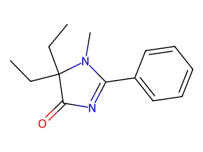 4h-Imidazol-4-one,5,5-diethyl-1,5-dihydro-1-methyl-2-phenyl- structure