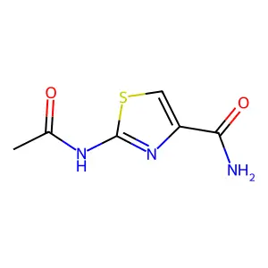 2-乙酰氨基噻唑-4-甲酰胺 structure