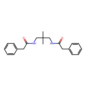 N-[2,2-dimethyl-3-[(2-phenylacetyl)amino]propyl]-2-phenylacetamide structure