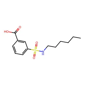 3-(Hexylsulfamoyl)benzoic acid structure